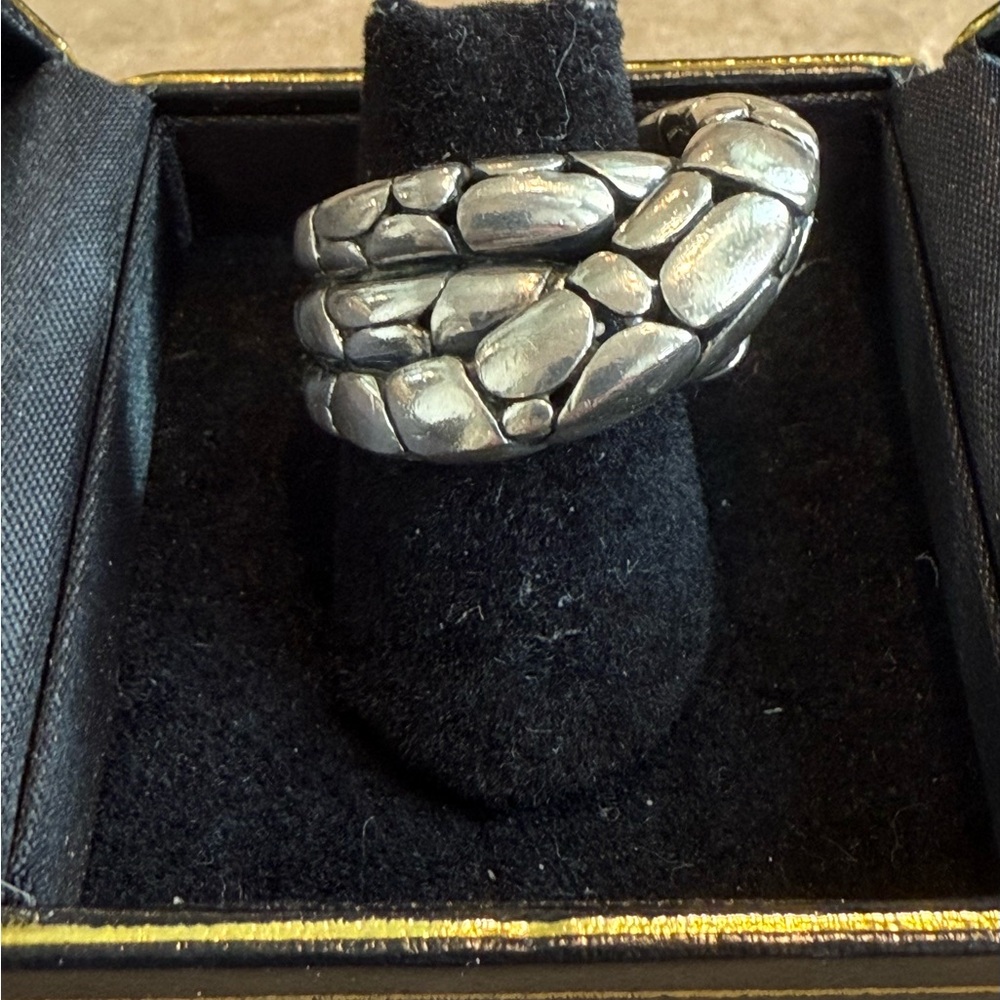 John Hardy Kali Silver Snake Coil Ring
